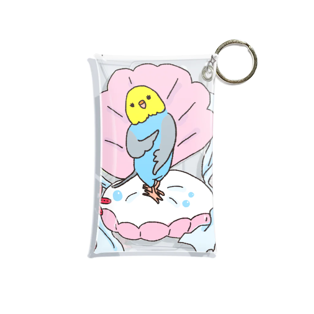 オグチヨーコのインコにパール（よくお似合い） Mini Clear Multipurpose Case