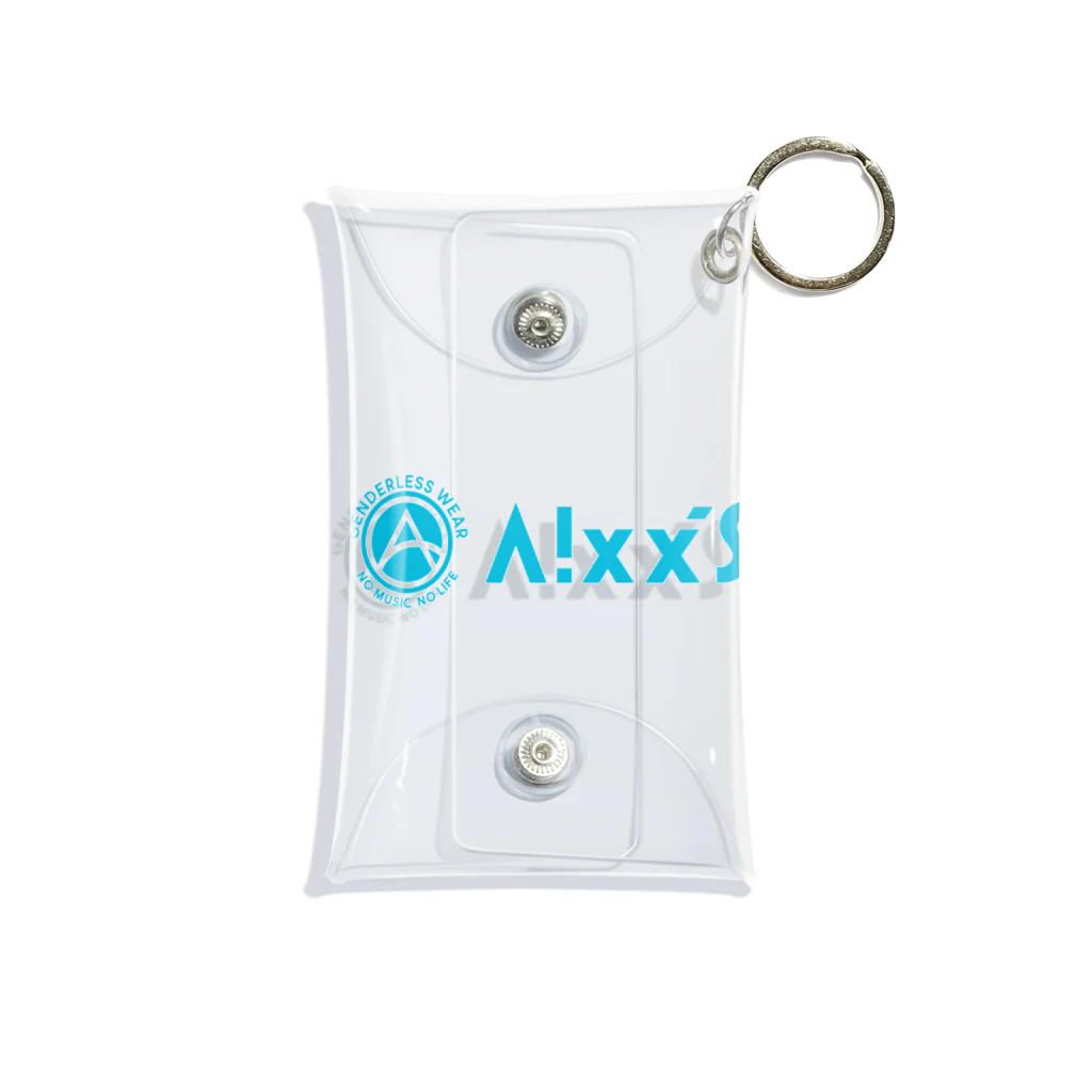 LGBTQジェンダーレスブランドAixx'sオリジナルロゴアイテムのAixx'sロゴアイテム Mini Clear Multipurpose Case