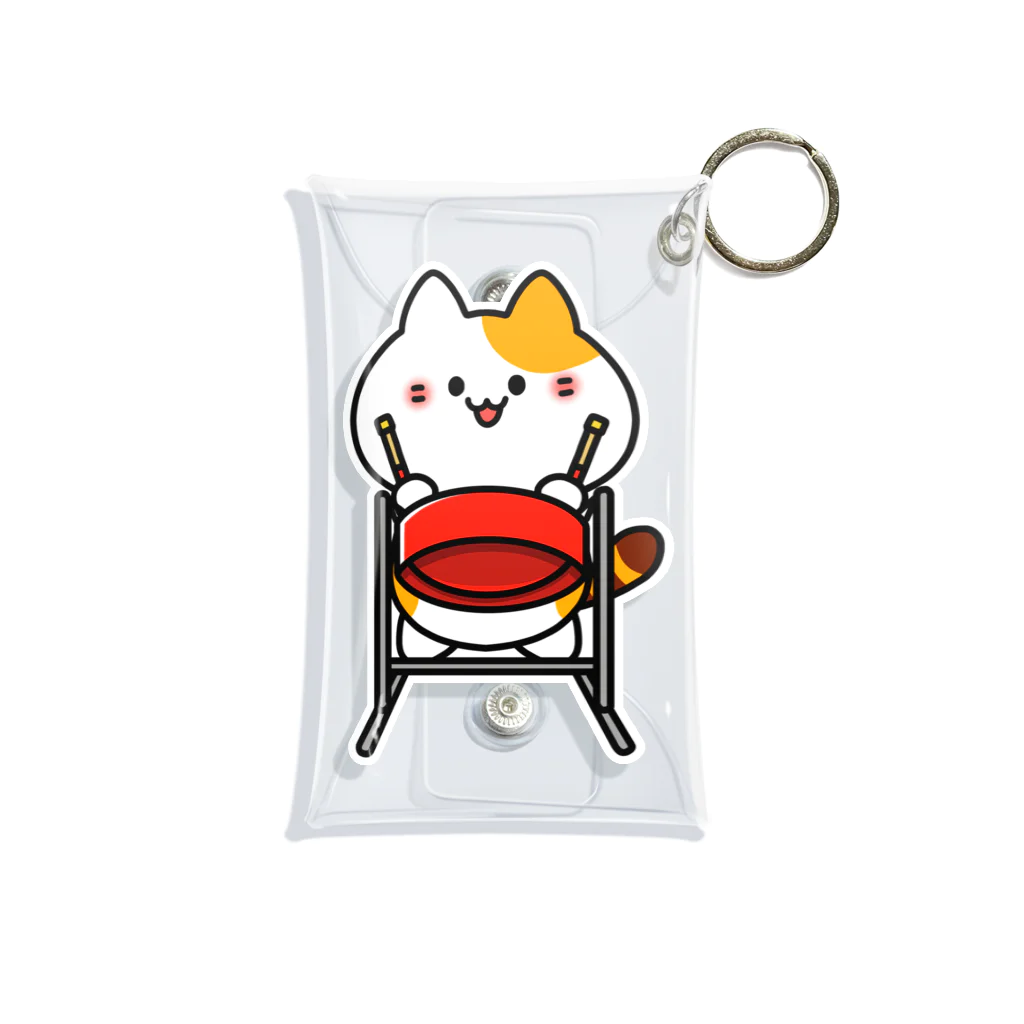  ふじねこ屋のテナーパンねこ Mini Clear Multipurpose Case