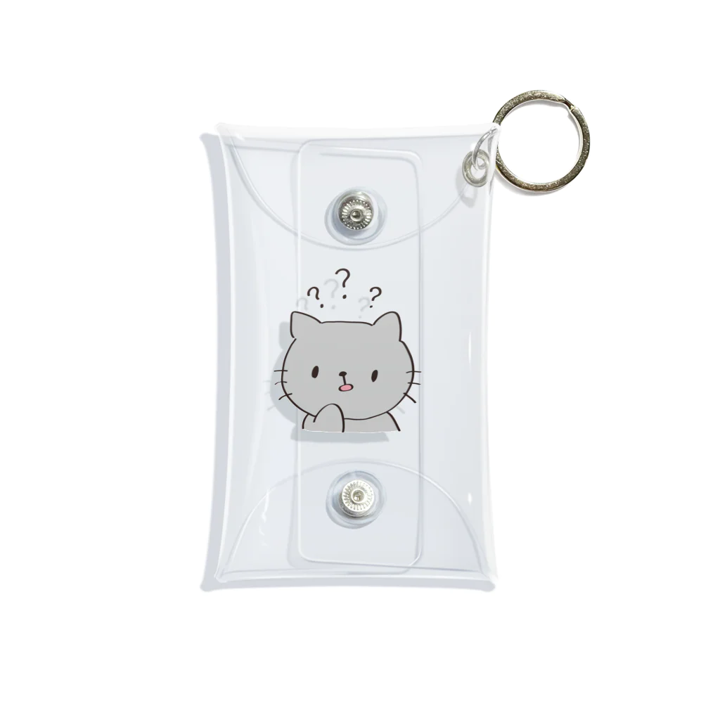 ポピーとなかまたちのはてなねこさん Mini Clear Multipurpose Case