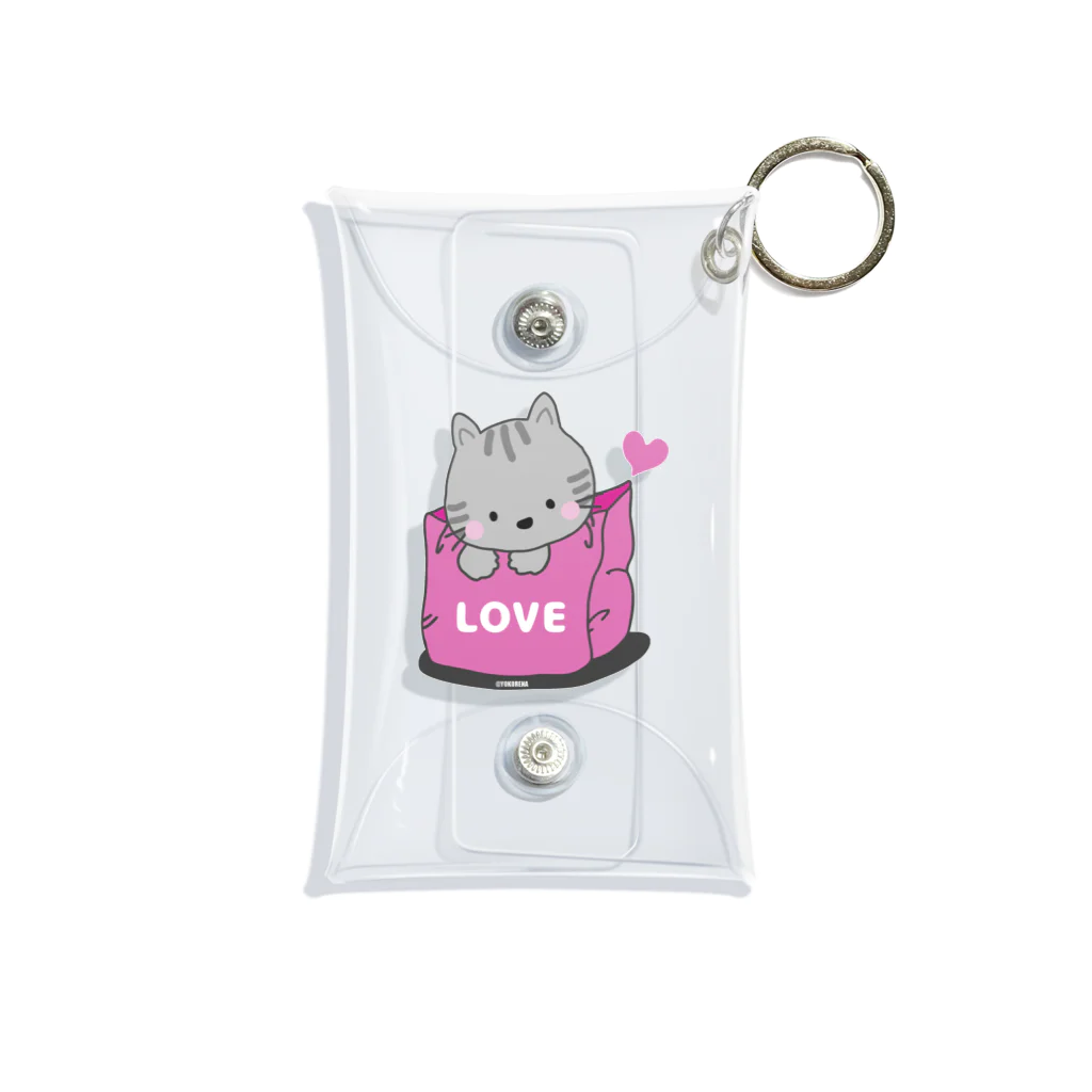 YOKORENAのLOVE♡猫が好き Mini Clear Multipurpose Case