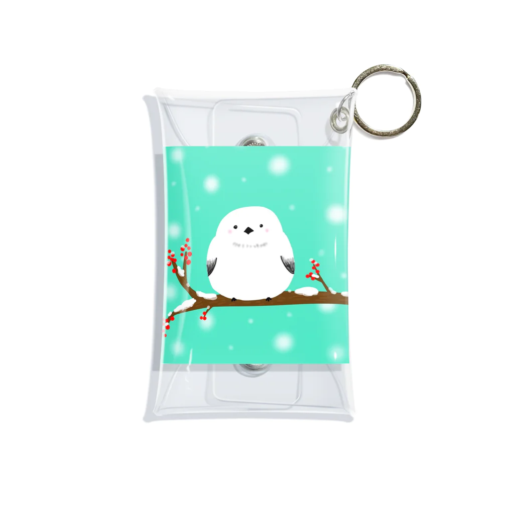 にょろももももものシマエナガちゃん Mini Clear Multipurpose Case