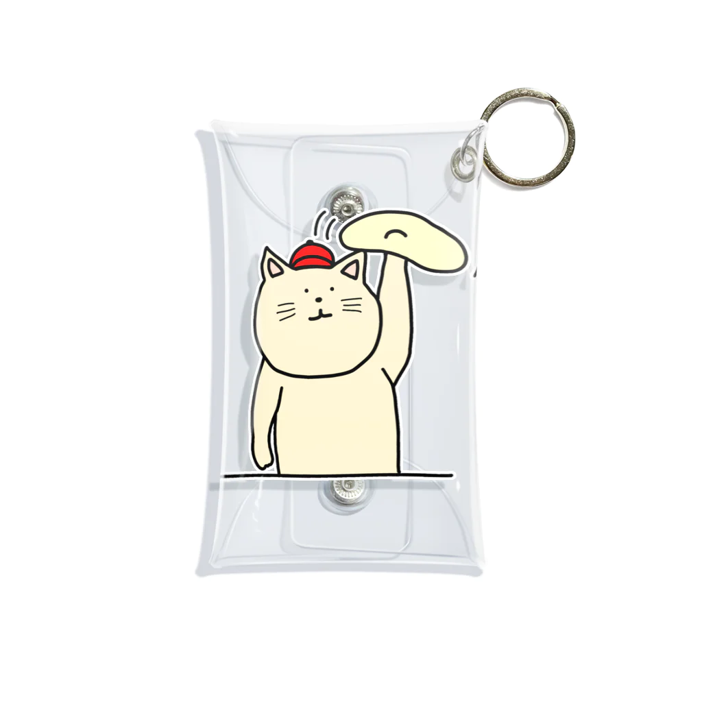 ＋Whimsyのピザ屋さんねこ Mini Clear Multipurpose Case