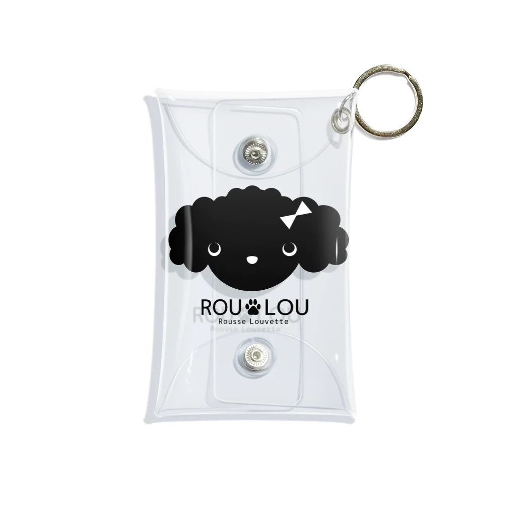 ROU LOU『Rousse Louvette（ルースルーヴェット）』のオオカミのROU LOU　お友達のトイプードル  ミニクリアマルチケース