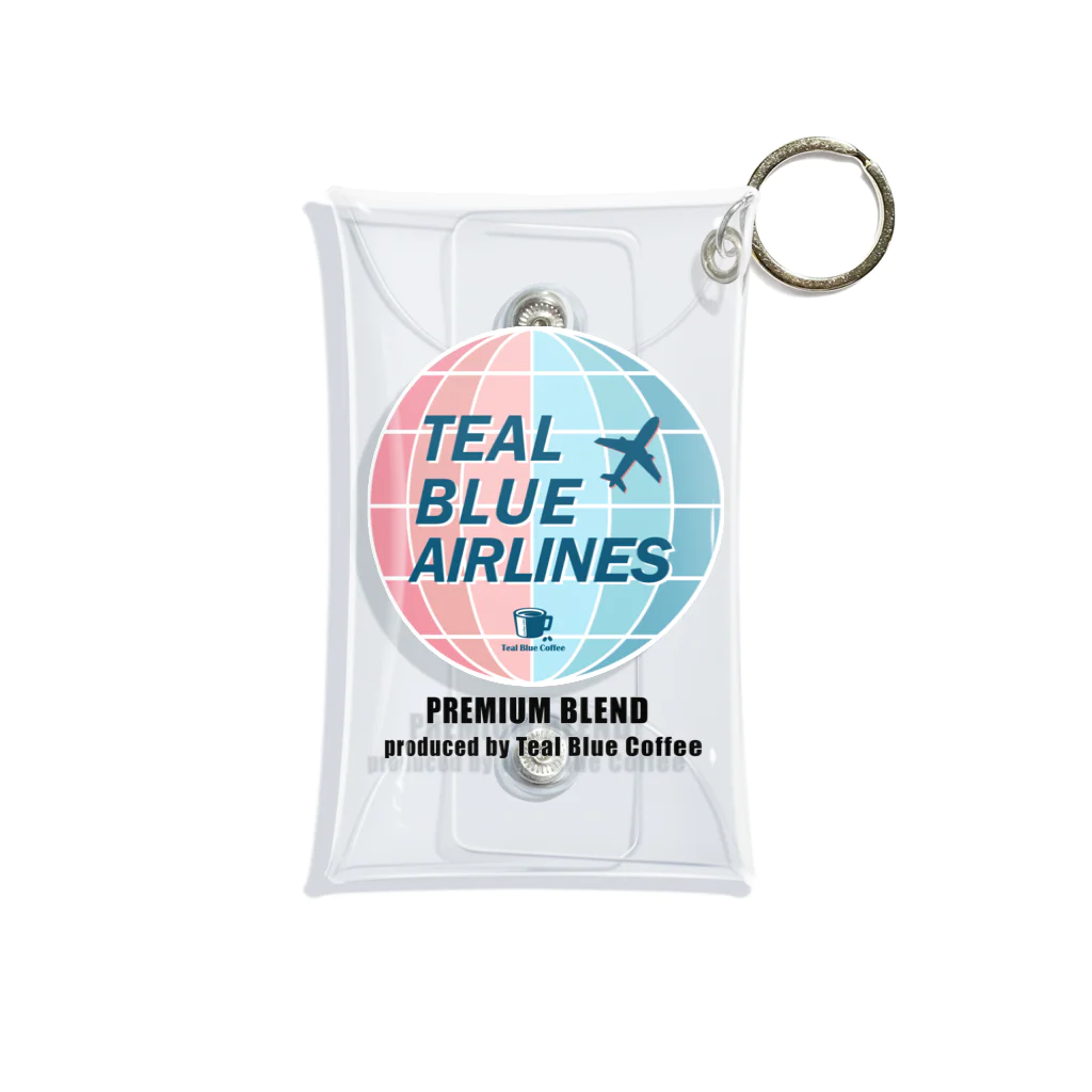 Teal Blue CoffeeのTEAL BLUE AIRLINES Mini Clear Multipurpose Case