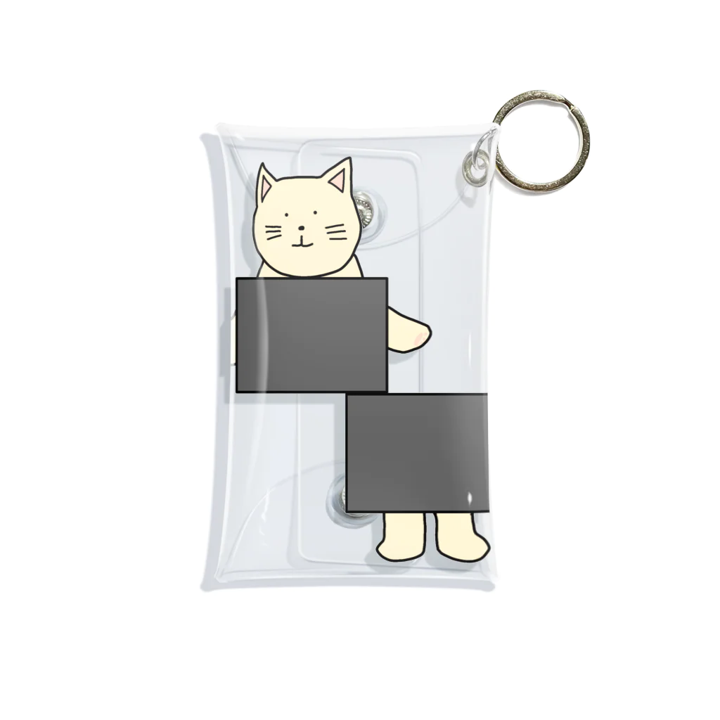 ＋Whimsyのイリュージョンねこ Mini Clear Multipurpose Case