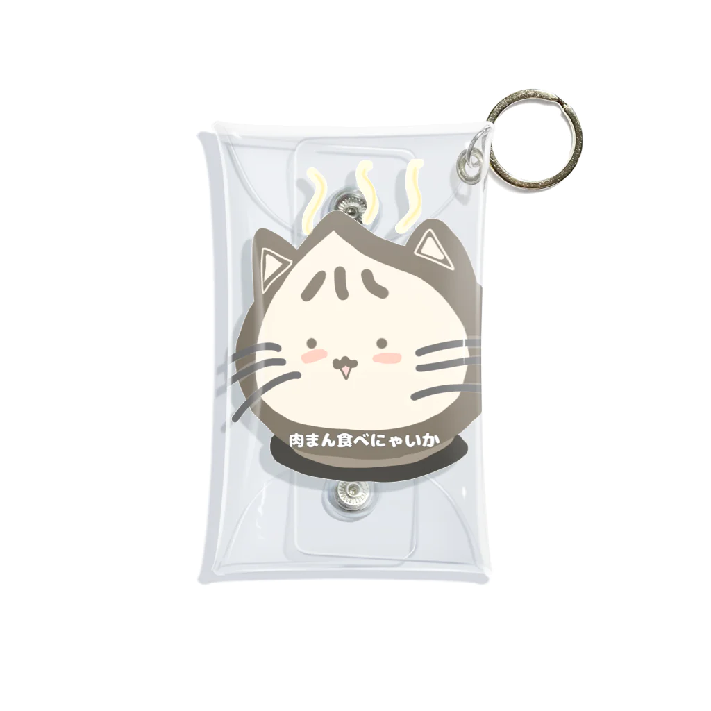 たまねこの肉まん猫 Mini Clear Multipurpose Case