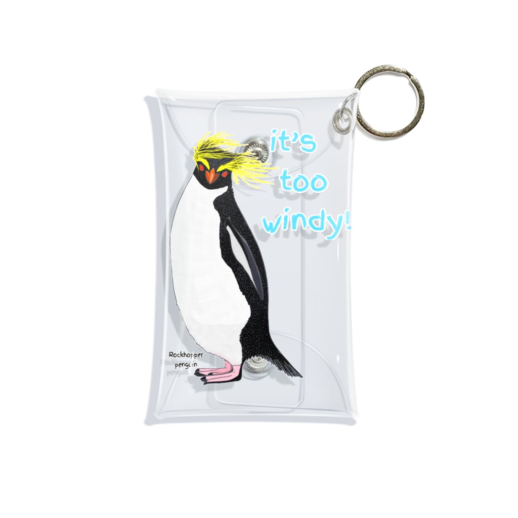 LalaHangeulのRockhopper penguin　(イワトビペンギン) Mini Clear Multipurpose Case