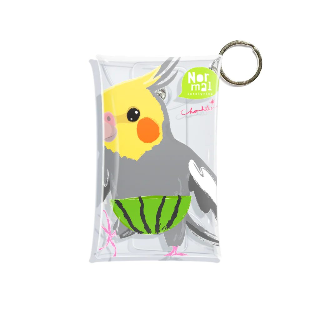 LittleLoroのノーマルオカメインコ スイカパンツ Mini Clear Multipurpose Case