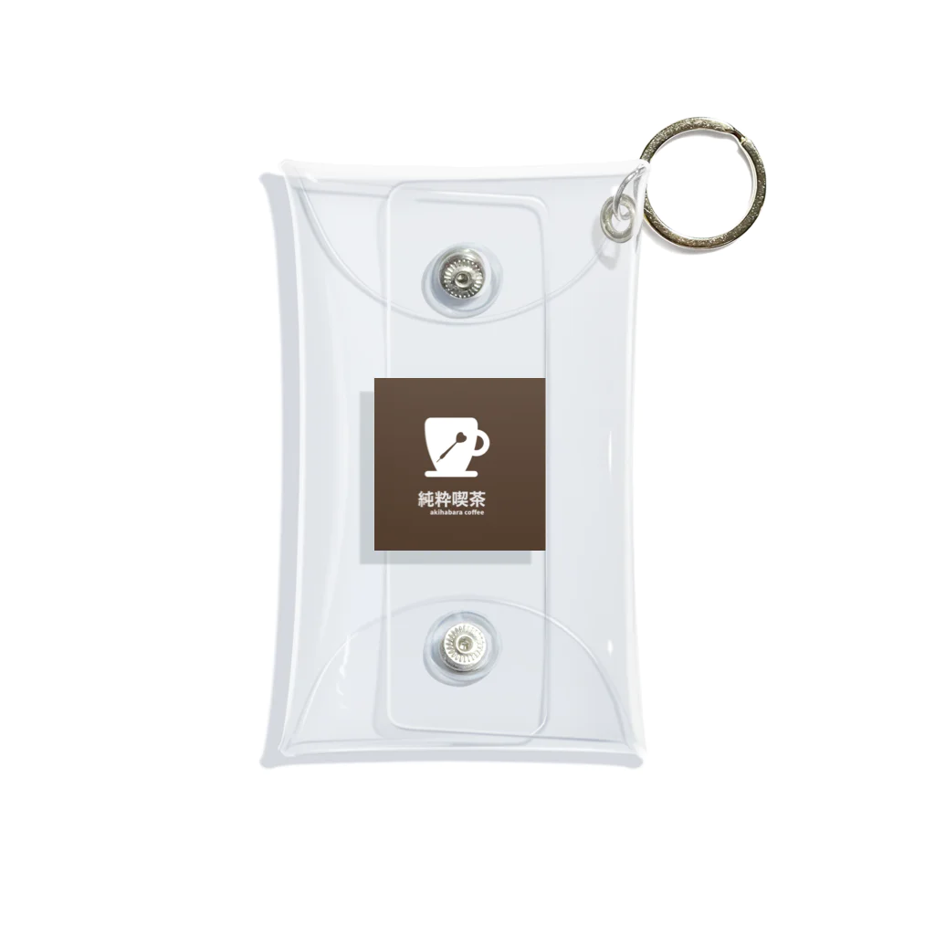 DARTS RYOの純粋喫茶 ロゴ Mini Clear Multipurpose Case
