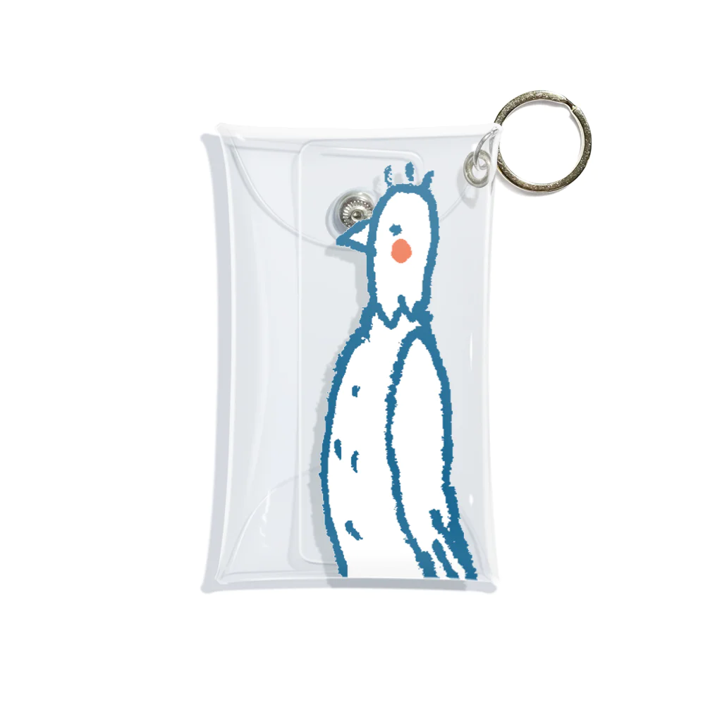 てら ねこグッズのハゲタカさん Mini Clear Multipurpose Case