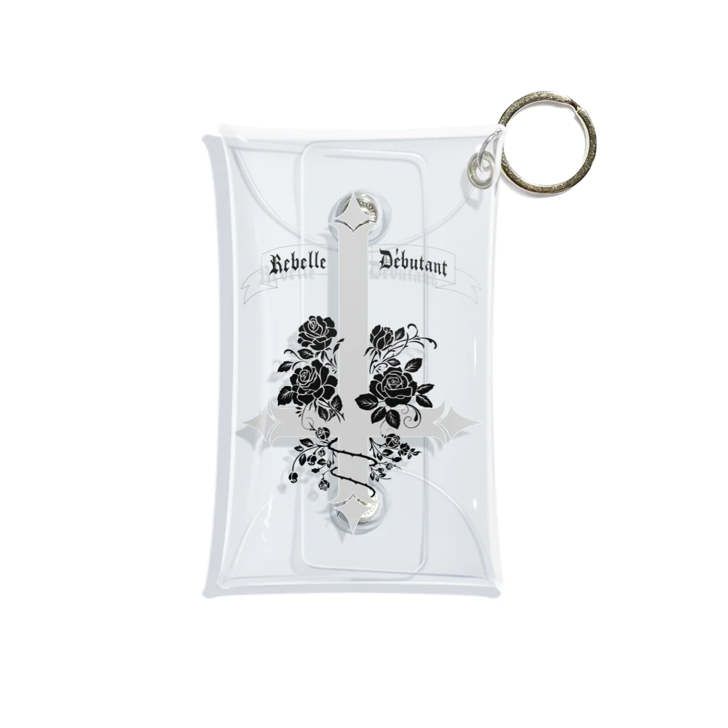 Rebelle DébutantのCroix inversée（淡色ver）アクセサリー Mini Clear Multipurpose Case