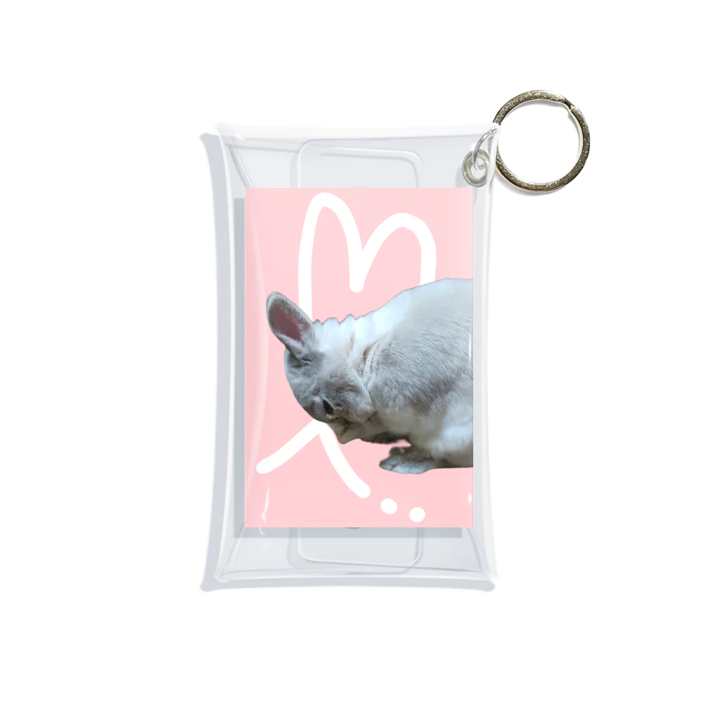 ぽぽこ🐰SHOPのくしくしバニラたん. ハートver Mini Clear Multipurpose Case