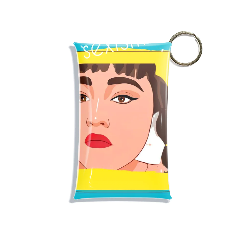 ドルちゃん＆スヌープさんと、ドナルド氏。の#黙らないどるちゃん + 「F**K SEXISM」 Mini Clear Multipurpose Case