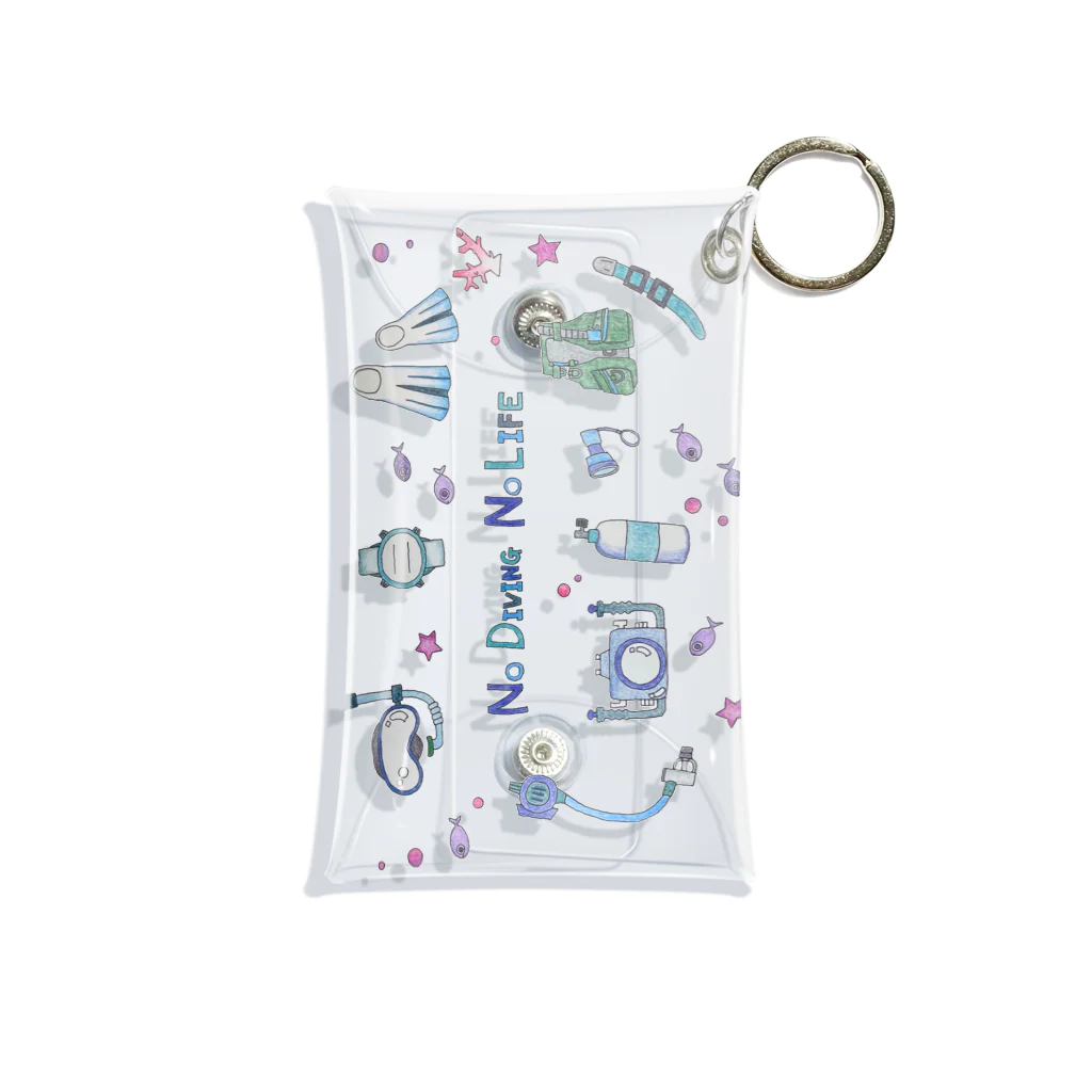 栗坊屋のNo Diving No Life Mini Clear Multipurpose Case