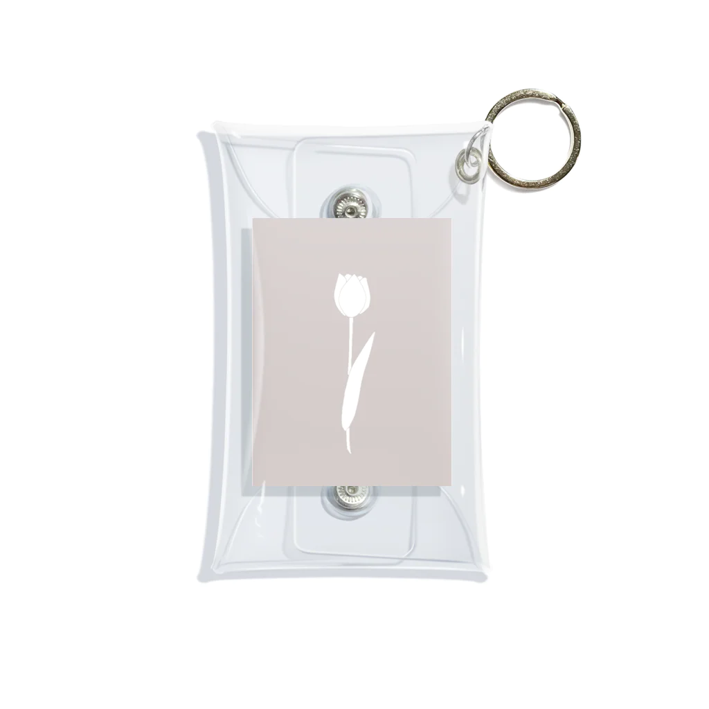 rilybiiのTulip silhouette Mini Clear Multipurpose Case