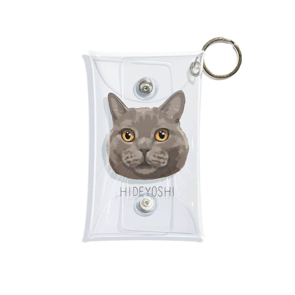 みきぞーん｜保護猫 ミッキー画伯と肉球とおともだちのhideyoshi Mini Clear Multipurpose Case