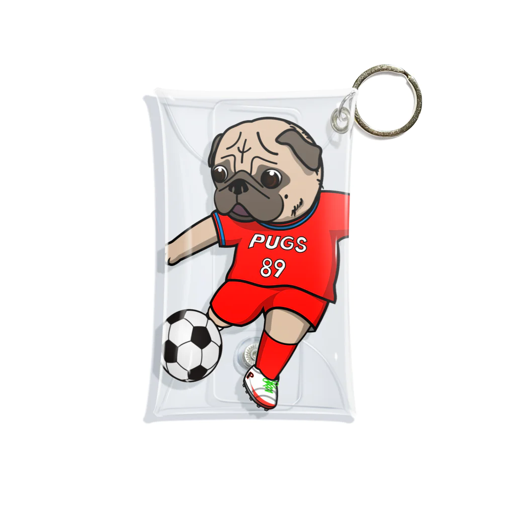 パグ PUG ぱぐ  OHMAI GALLERYのPUG-パグ-ぱぐ　おパグシュート グッズ-2 ミニクリアマルチケース