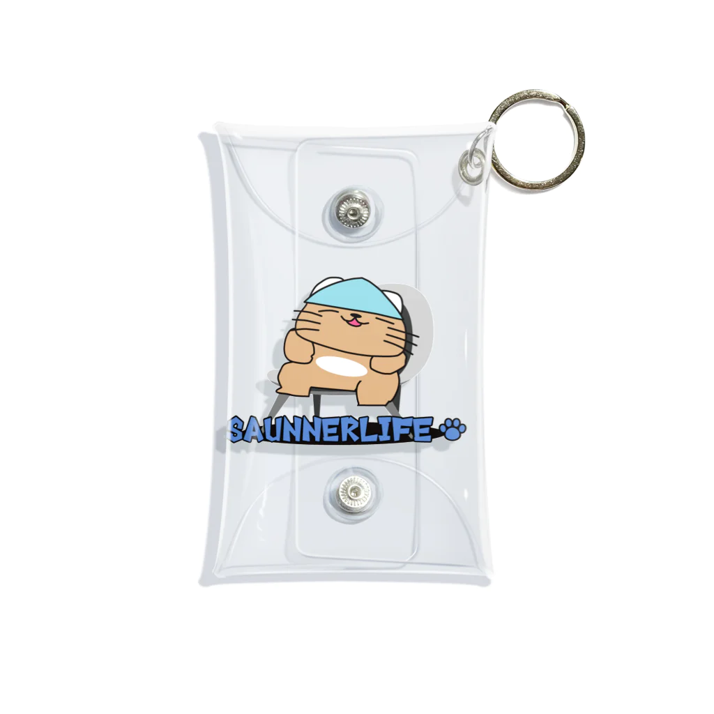 SAUNNERLIFE公式オンラインショップのさうにゃにゃん 外気浴 Ver. Mini Clear Multipurpose Case