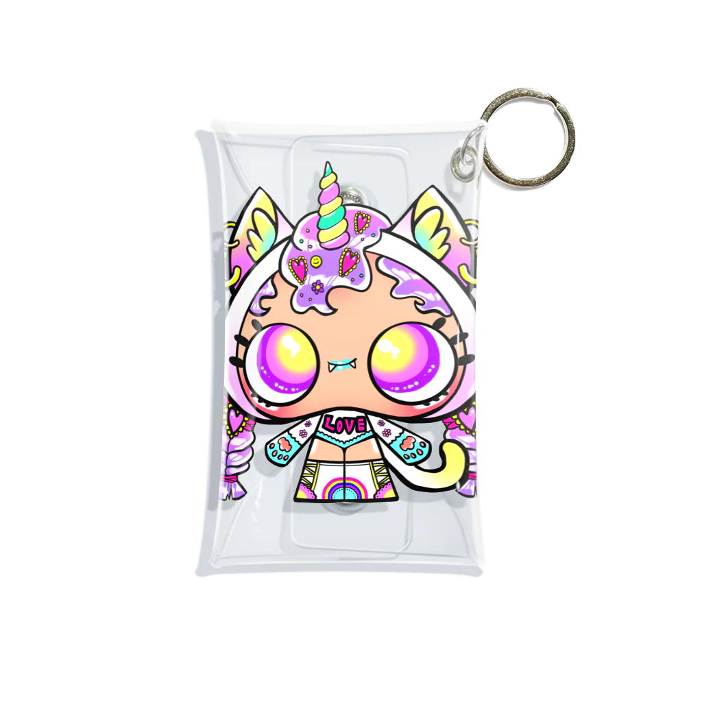 NAMOCHANG☆SHOPのねこかぶりちゃん☆MAGICAL UNICORN Mini Clear Multipurpose Case