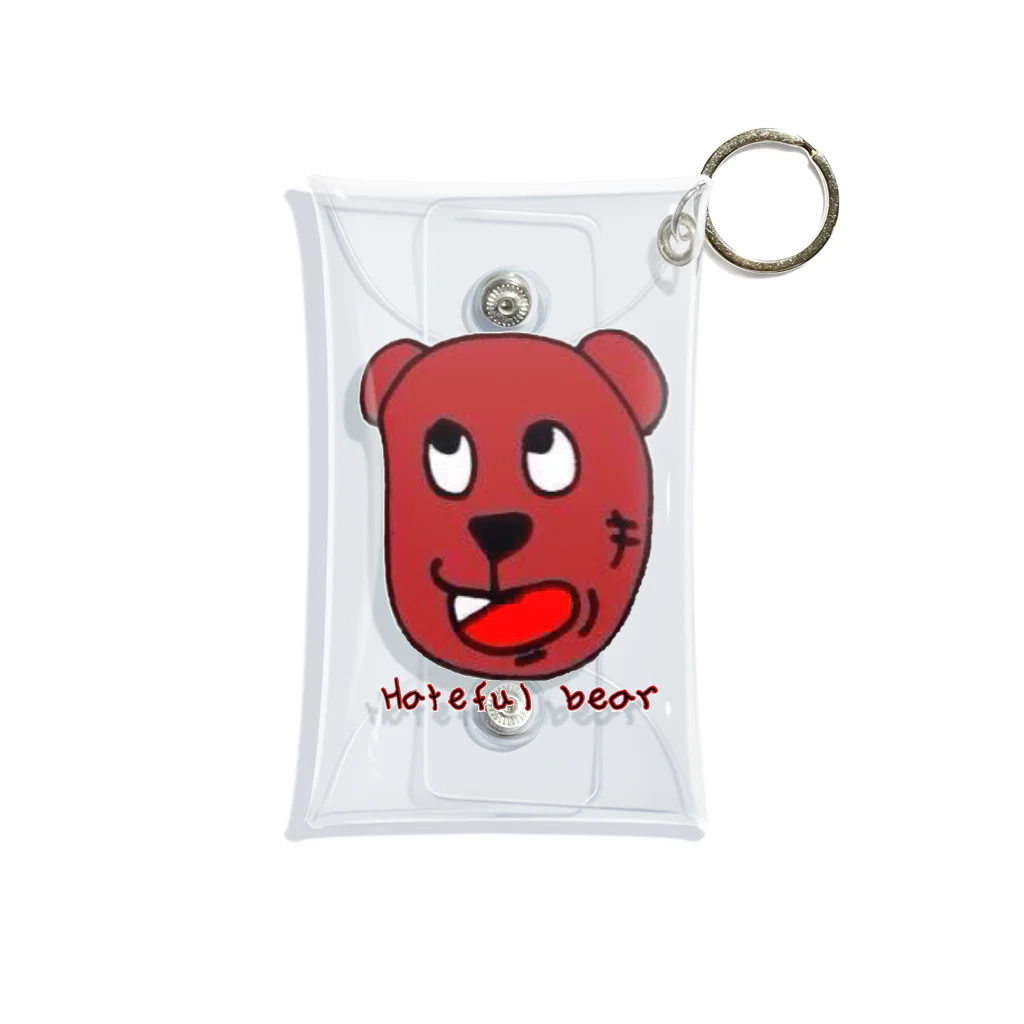 あきけん@カラオケYouTuberのHateful bear Mini Clear Multipurpose Case