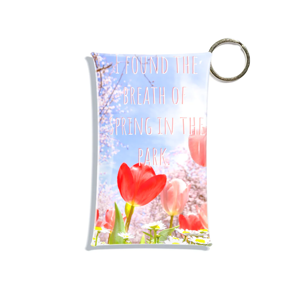 蛍石のI found the breath of spring in the park. Mini Clear Multipurpose Case