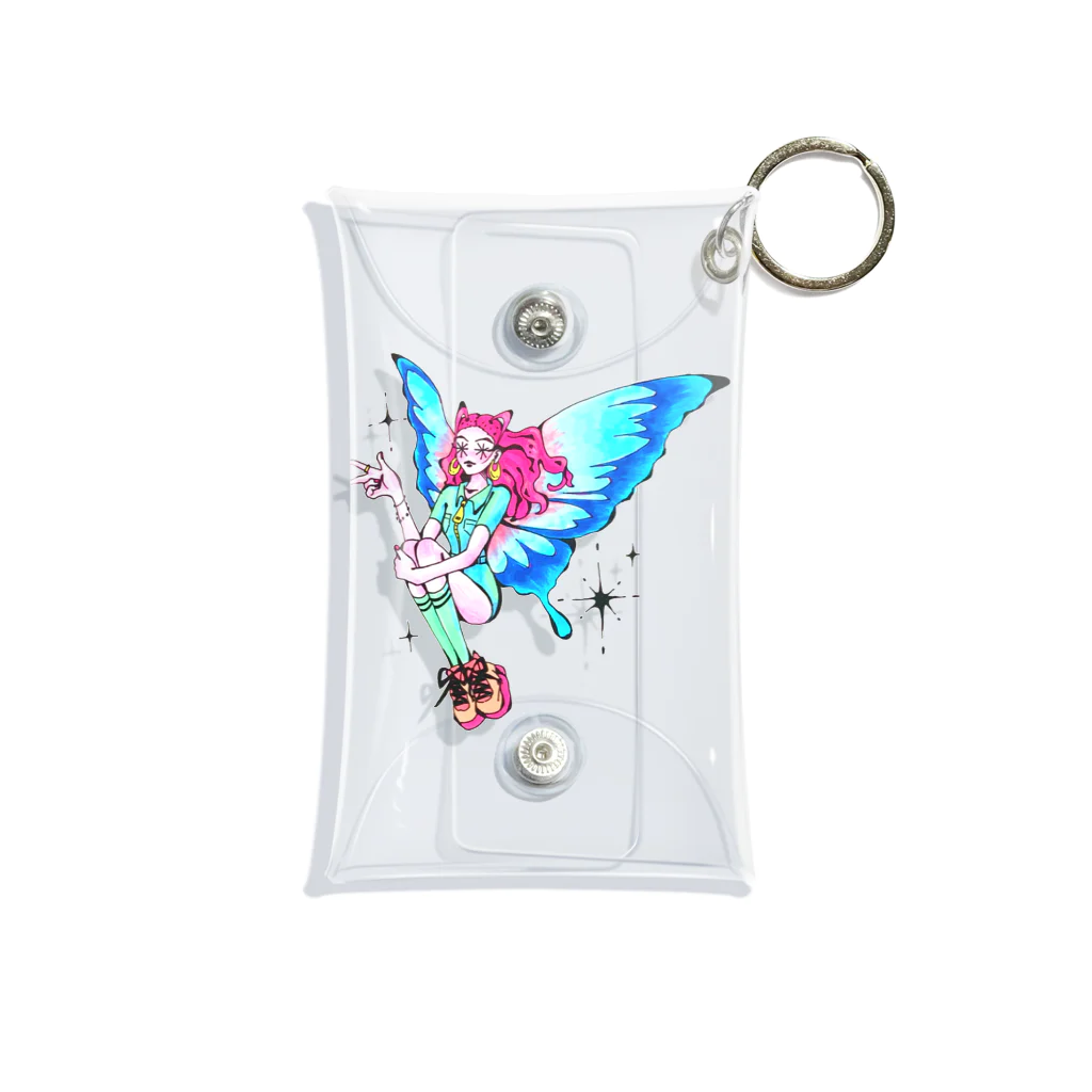 萌日Moekaのグッズ売り場だよ~のButterfly Girl🦋 Mini Clear Multipurpose Case