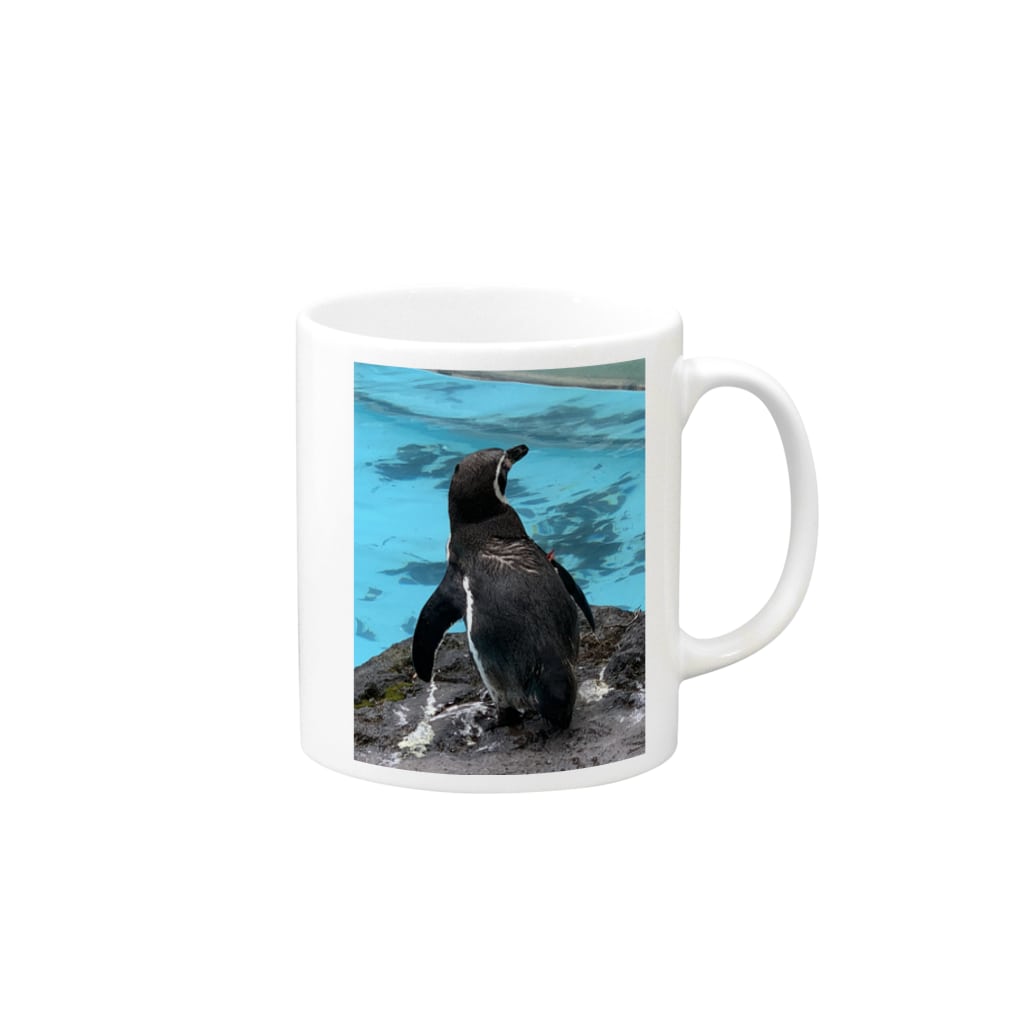 ペンギン 後ろ姿 Denbilaのマグカップ通販 Suzuri スズリ