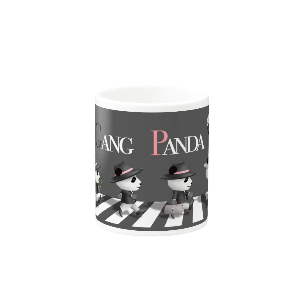 アニマル部活動の部屋のGang Panda Mug :other side of the handle