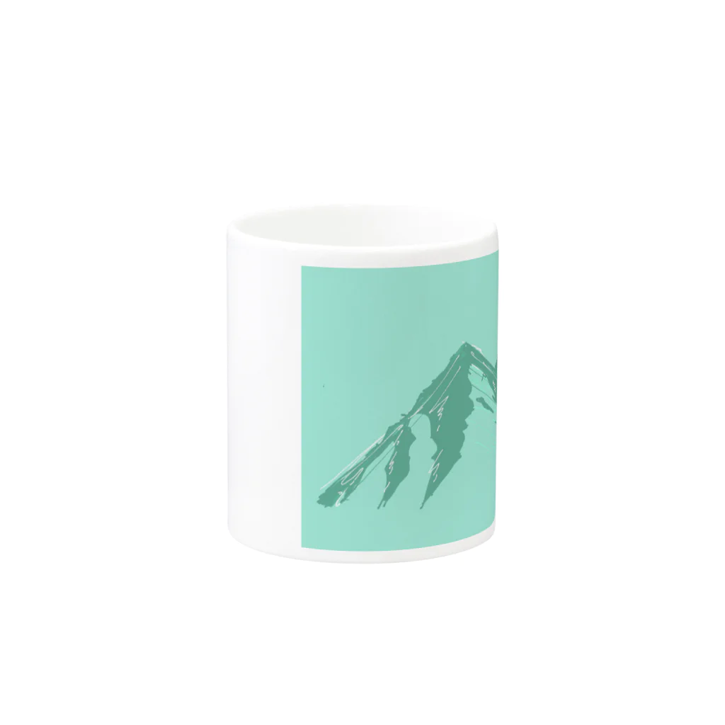 のんきな雑貨屋さんの【Mountain】 Mug :other side of the handle