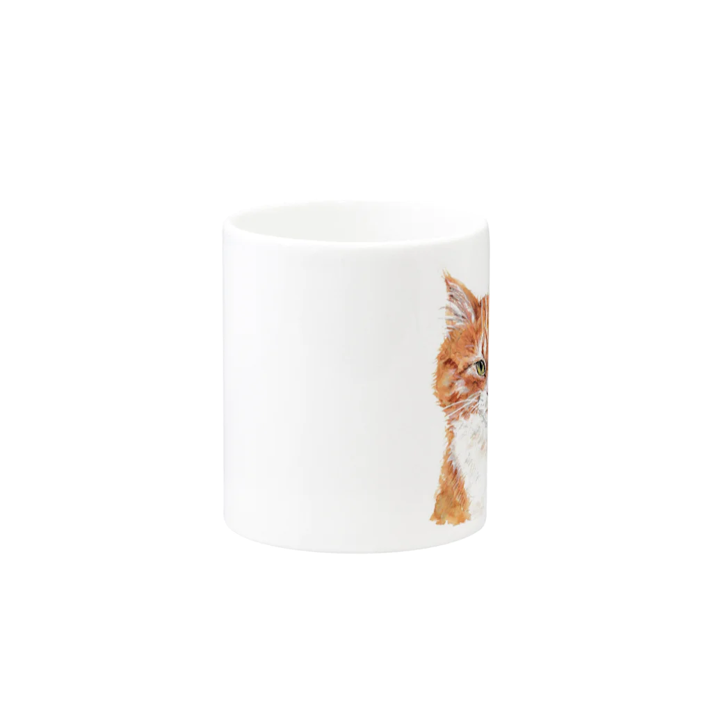 山下ミロ　猫ばっかの山下ミロのベンKCシリーズ Mug :other side of the handle