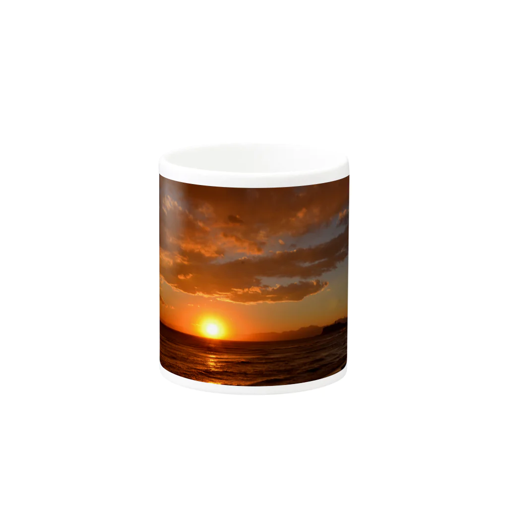 t_hikaruの稲村ヶ崎の夕焼け Mug :other side of the handle