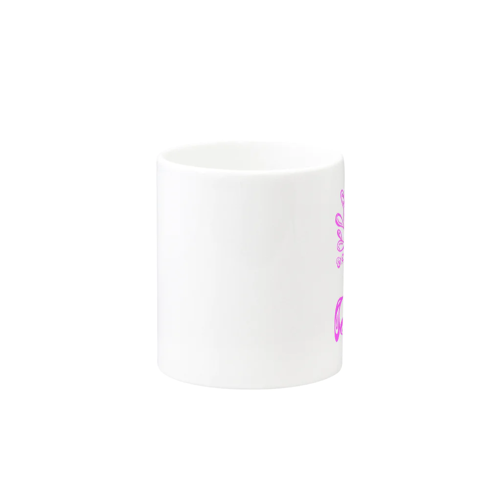 ひなたのgeji geji pink Mug :other side of the handle