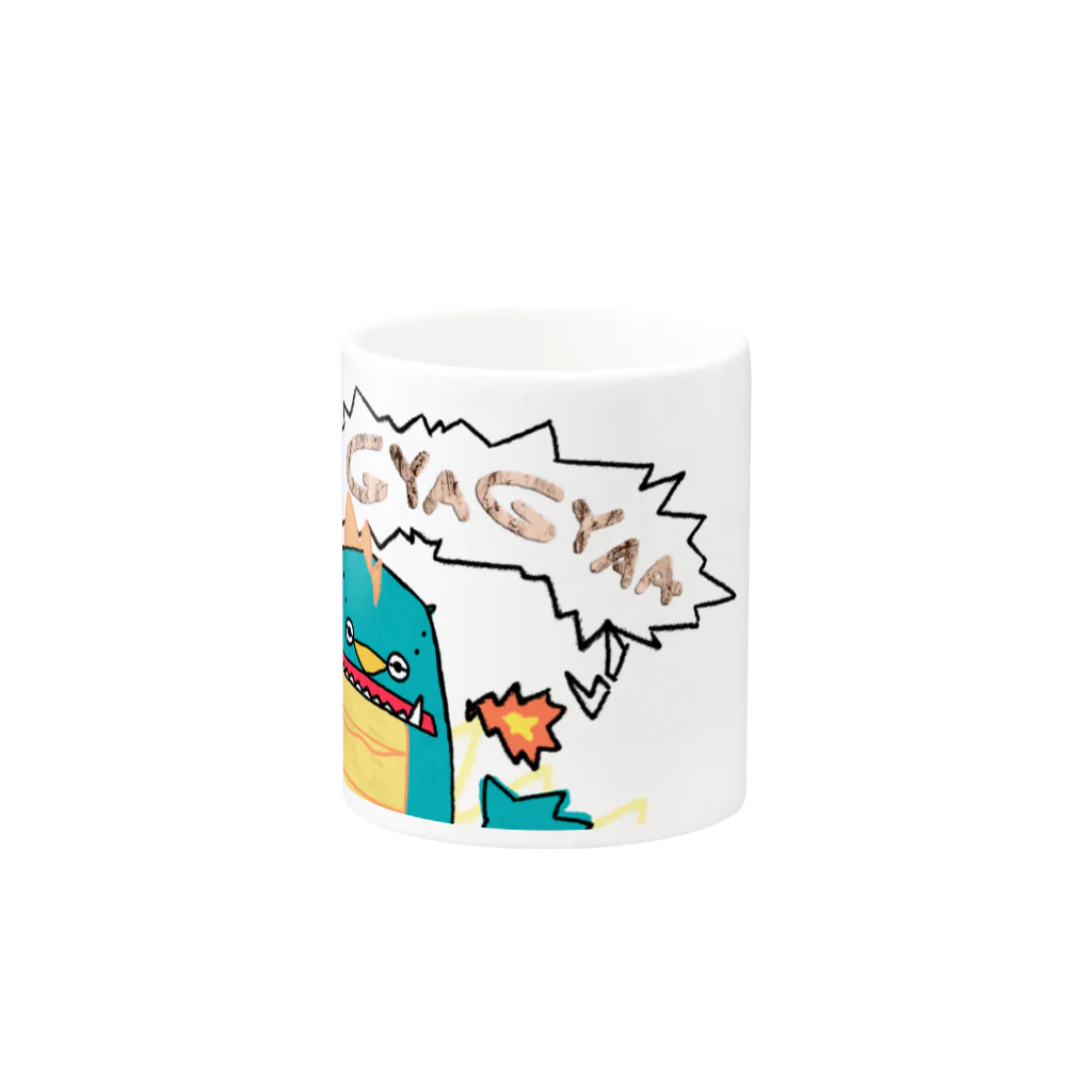 創作おからっつの販売おからっつの怪獣ぎゃぎゃー Mug :other side of the handle