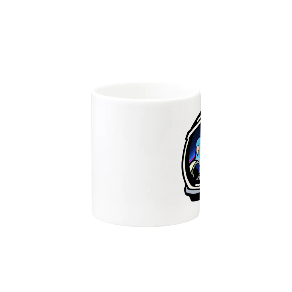 ムクのマメルリハ ミーツ アストロノーツ Mug :other side of the handle