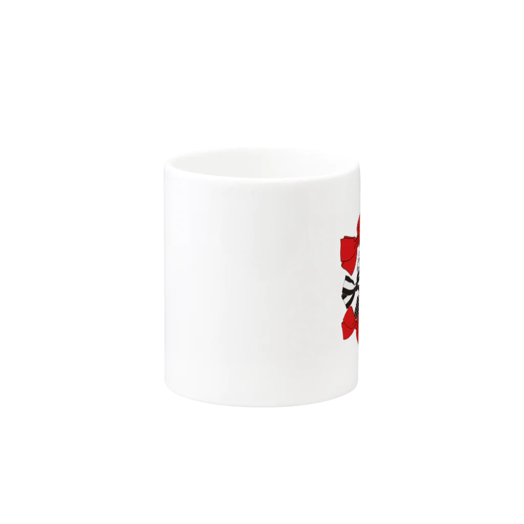 iiiiのribonbon Mug :other side of the handle