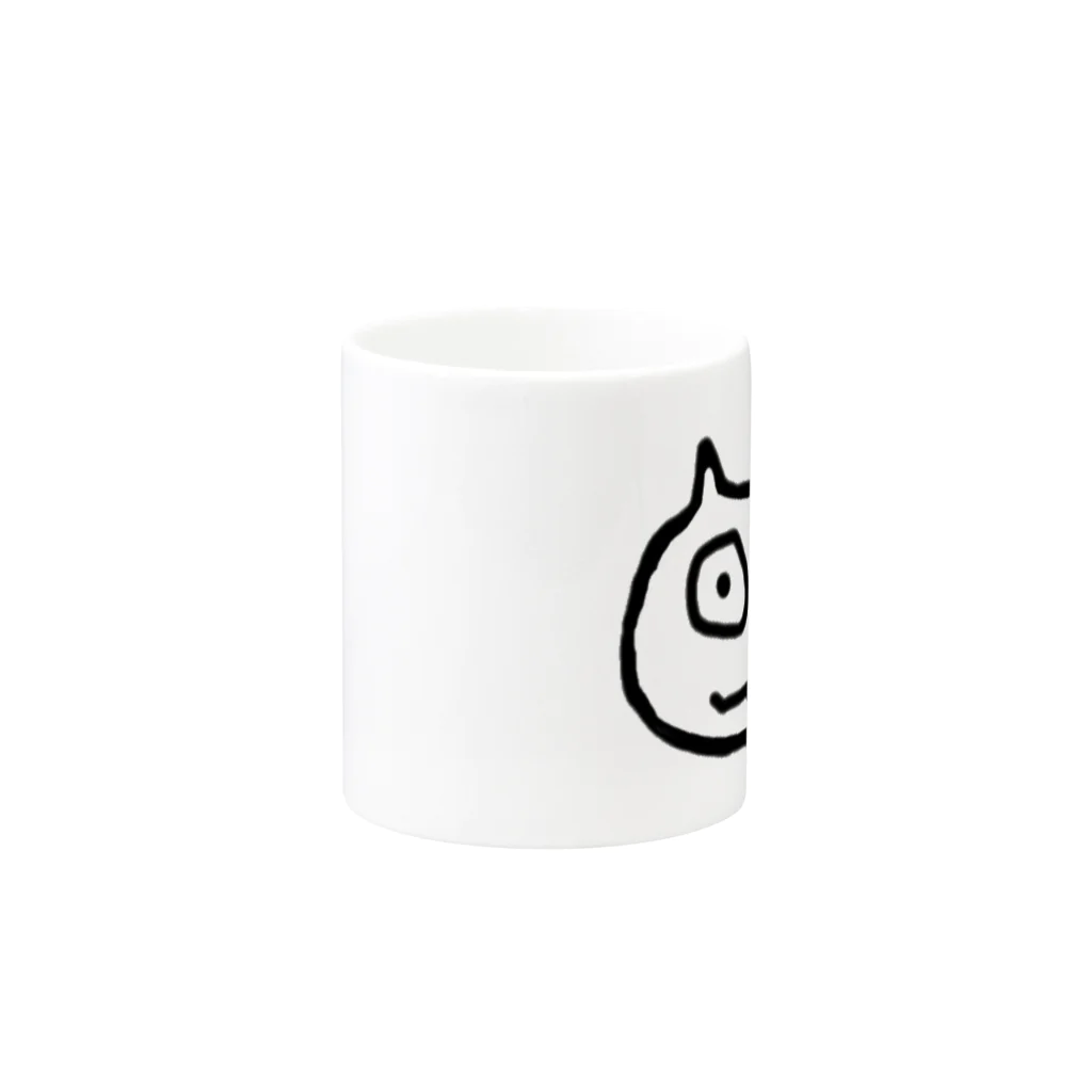 パワー猫のお店のパワー猫マグカップ Mug :other side of the handle