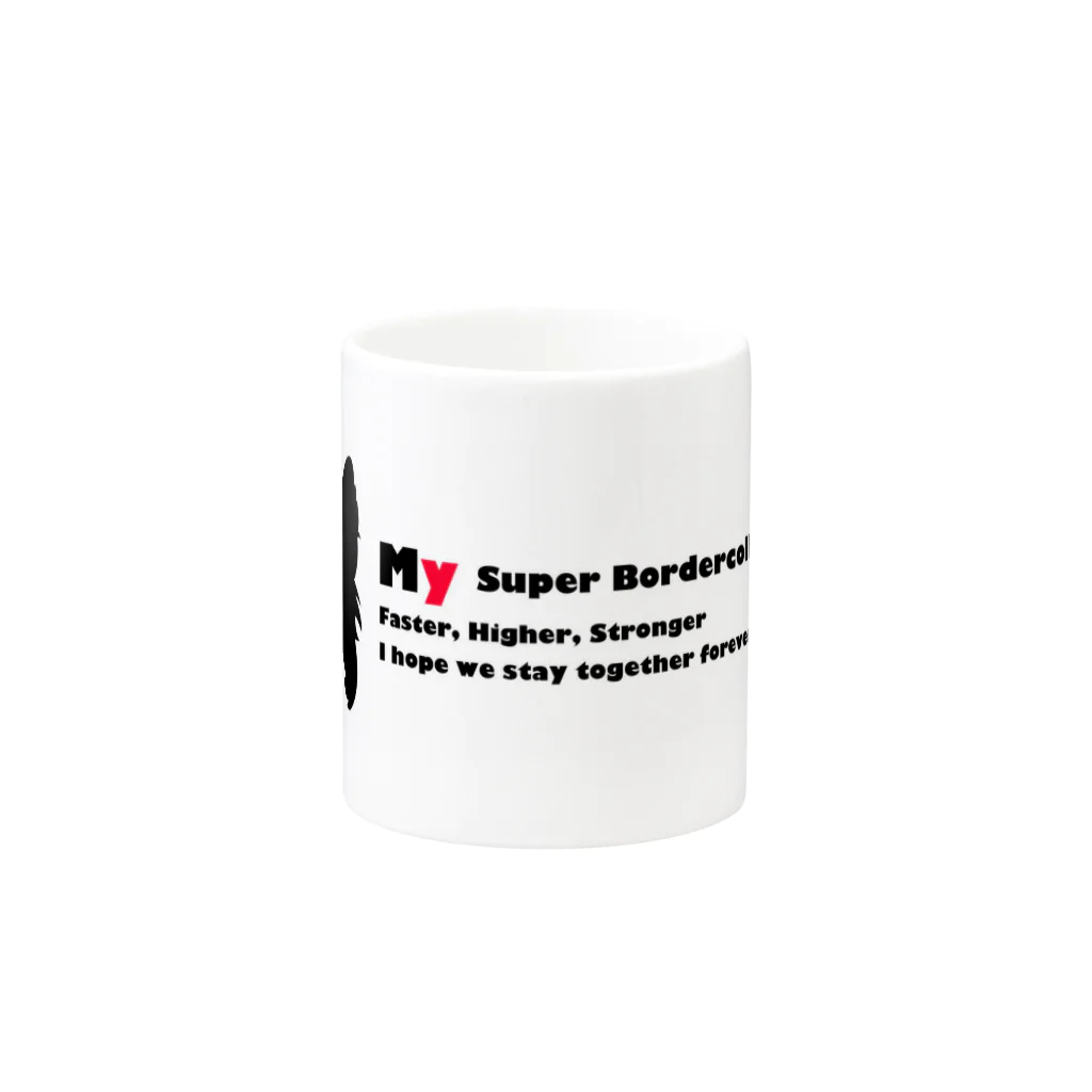 Bordercollie StreetのBorder Collie Type 6 Mug :other side of the handle