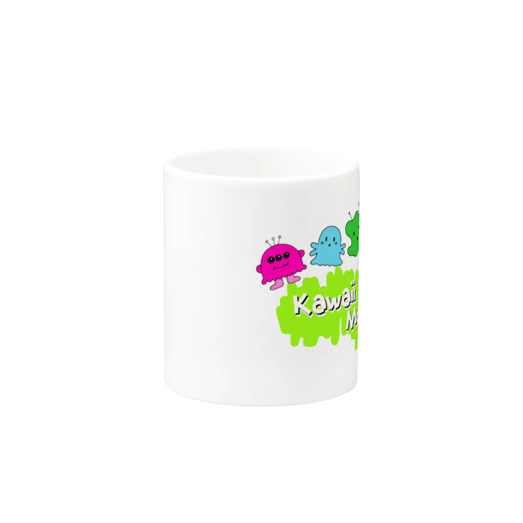 ♡Kawaii♡モンスター SHOPのKawaii Monsters | グリーンロゴ ver. Mug :other side of the handle