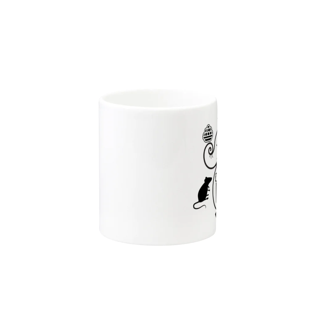 BONGAのガネーシャの伝心 Mug :other side of the handle