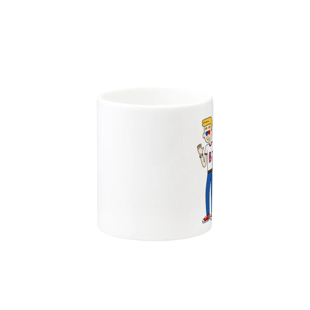 りかちょびの店のBくんBちゃん Mug :other side of the handle