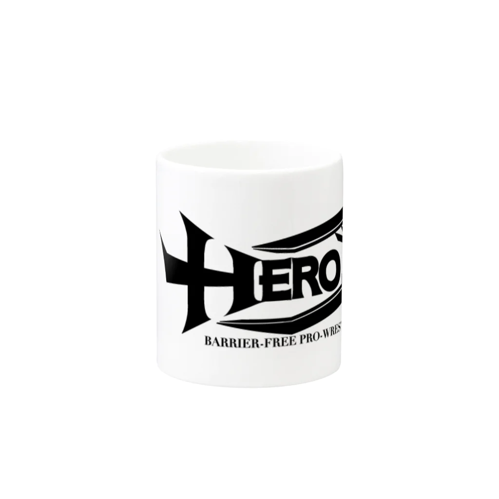 HEROバリアフリープロレスのバリアフリー第二段 Mug :other side of the handle