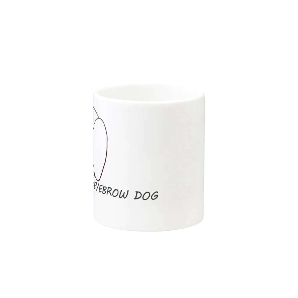 luitpoldのeyebrow dog Mug :other side of the handle