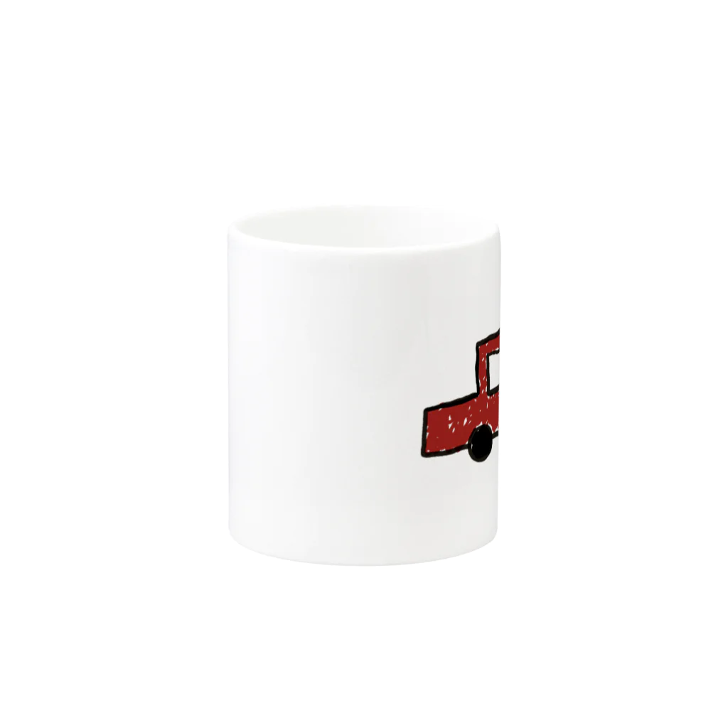 tamaccoの赤い車 Mug :other side of the handle