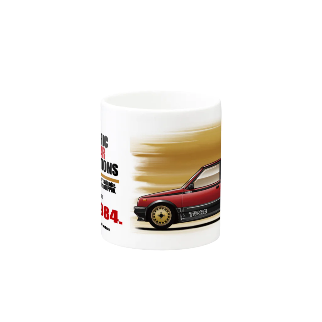 Frydayの車のマグ（レッドツートン） Mug :other side of the handle