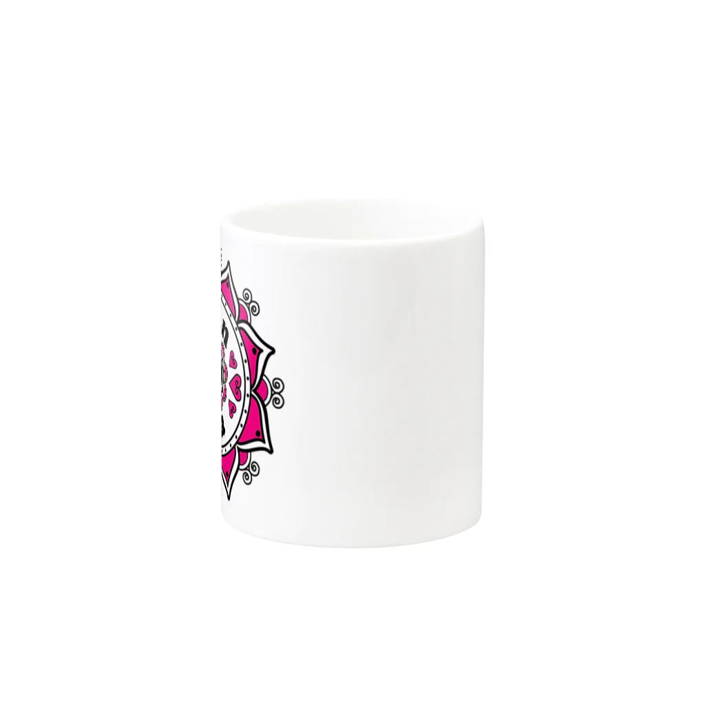 nampの*fan D na*ロゴ Mug :other side of the handle