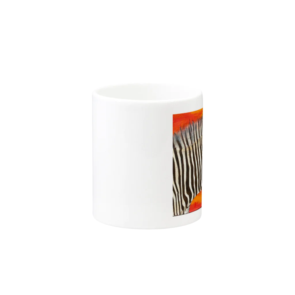 Yoshimi art works のZebra Mug :other side of the handle