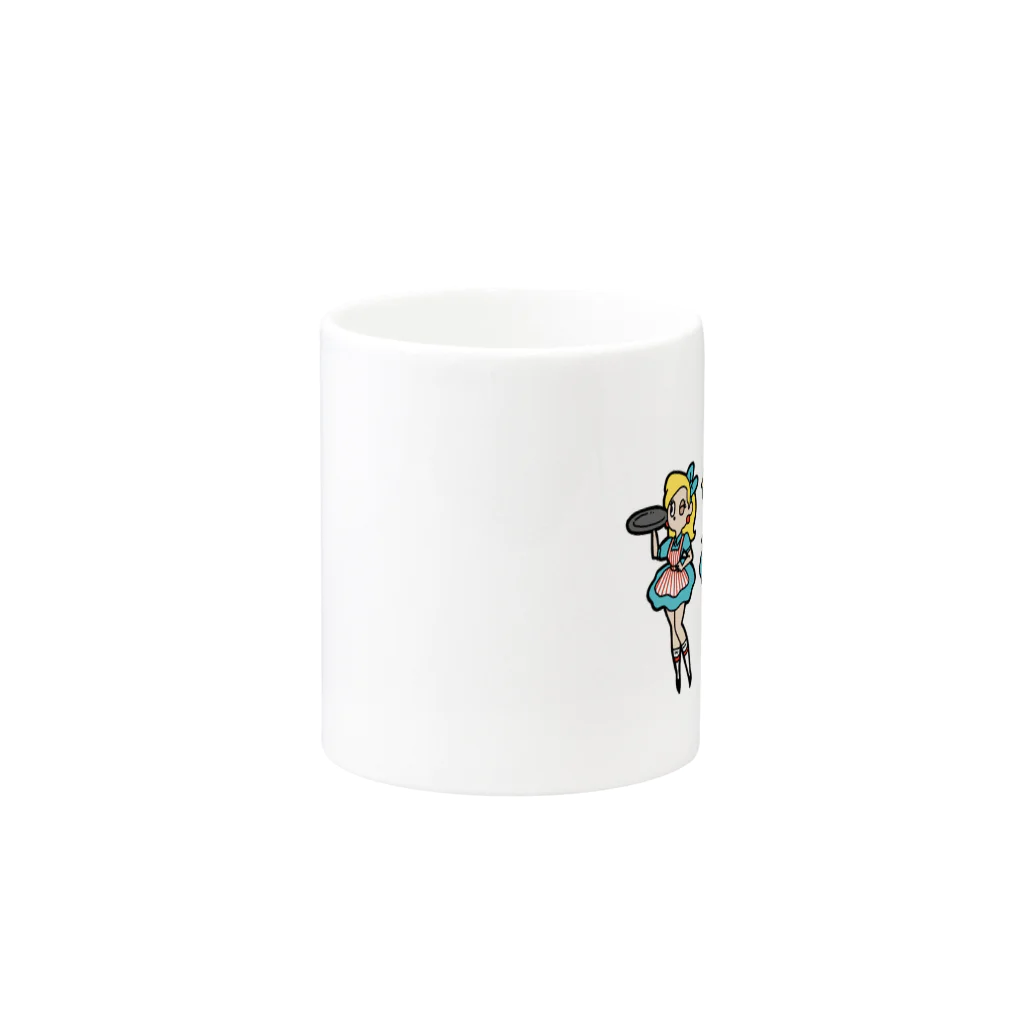 TOMOのウェイトレス Mug :other side of the handle