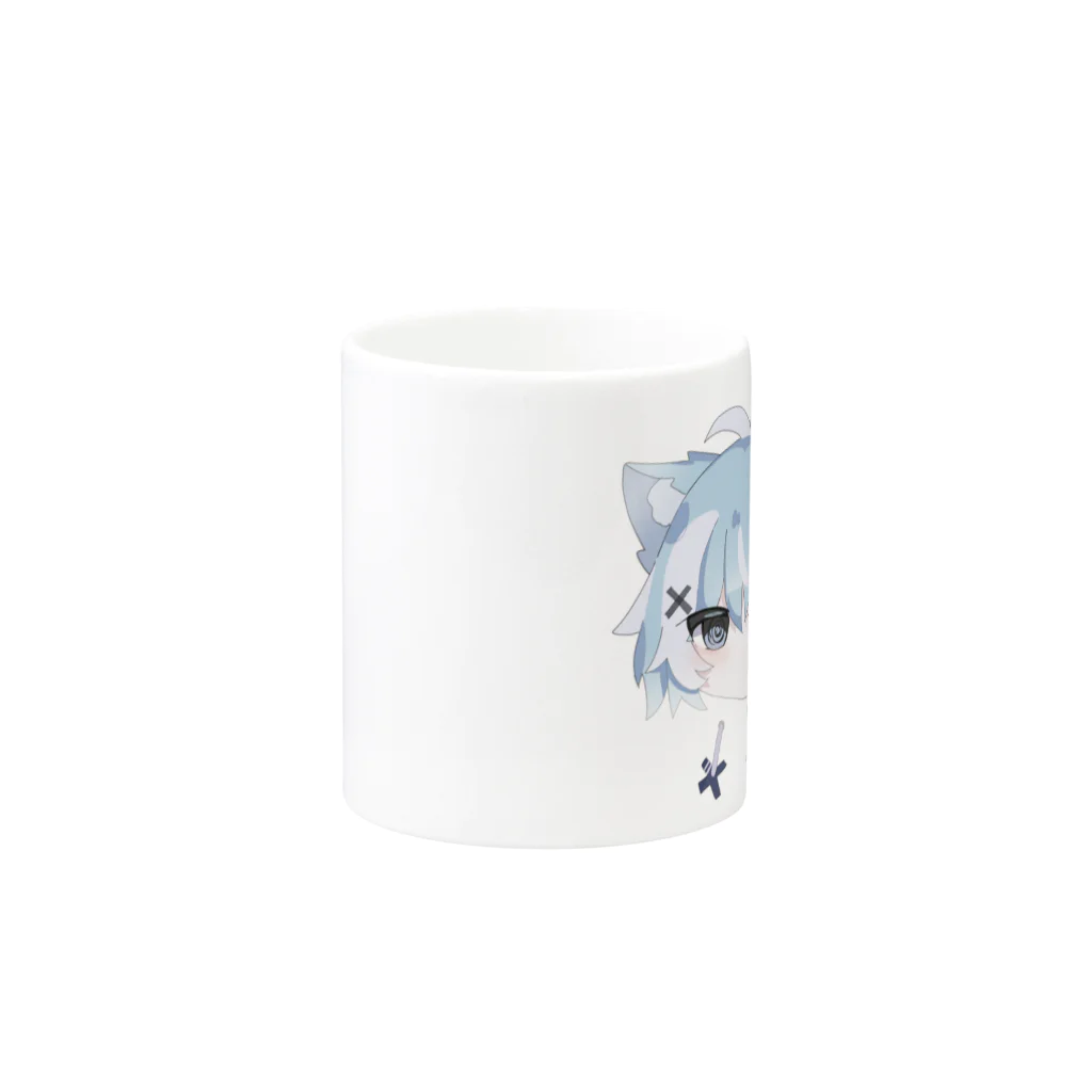 わらねこのわらねこ mark🐾 Mug :other side of the handle