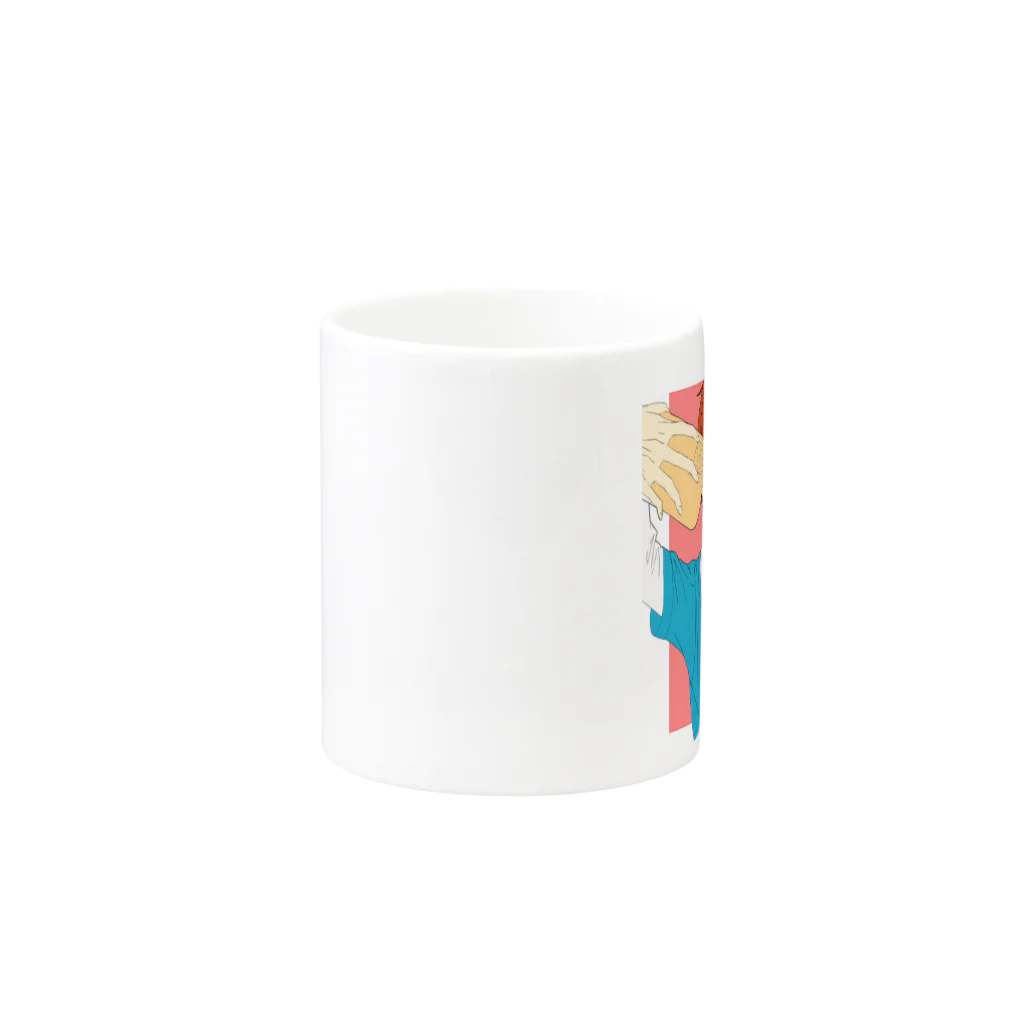 アレグリアのむぎちゃオリジナル Mug :other side of the handle